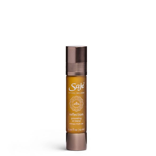 Reflection grounding oil blend double-ended roll-on with cap on