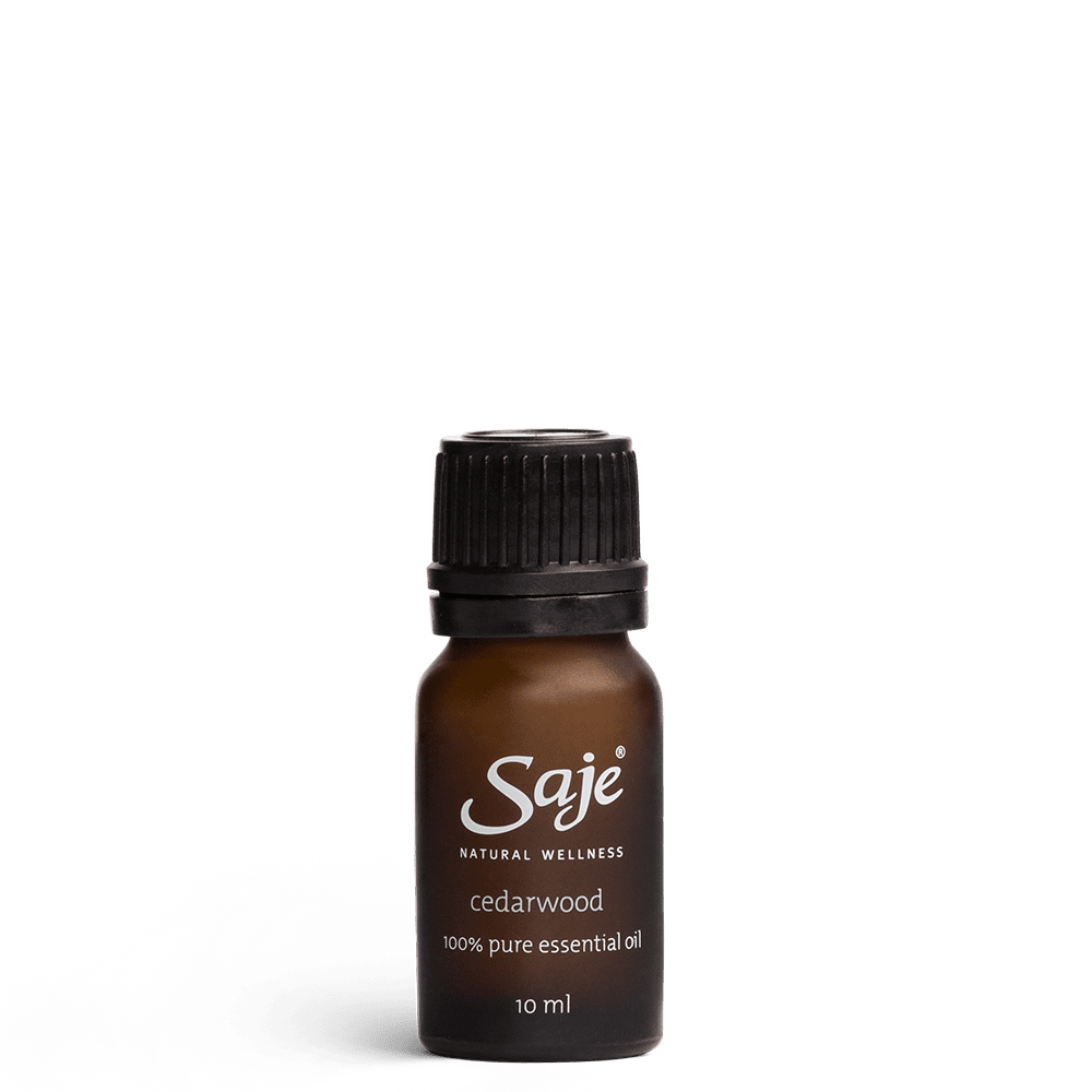 Cedarwood single note essential oil brown bottle