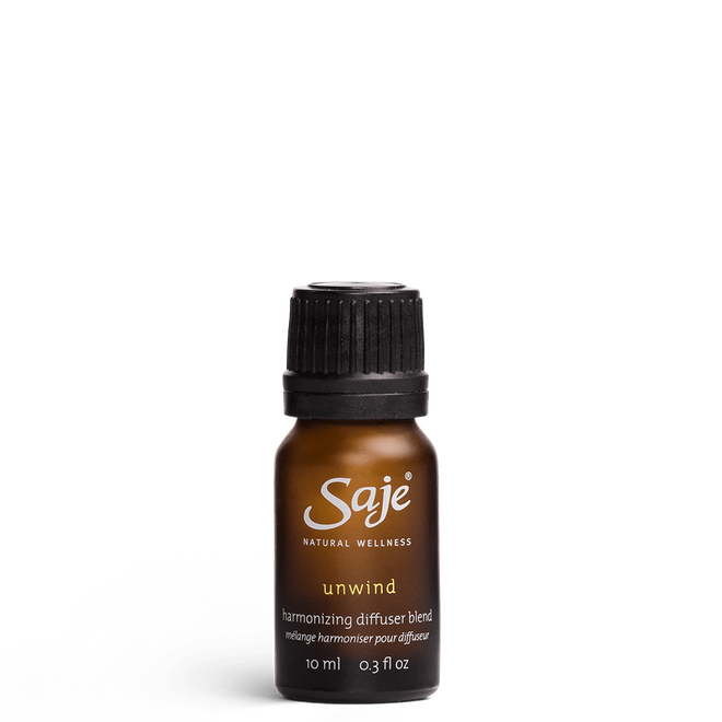 Unwind harmonizing diffuser blend in 10ml brown bottle with cap on