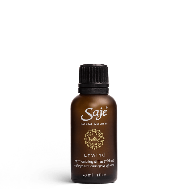Unwind 30ml diffuser blend with cap on